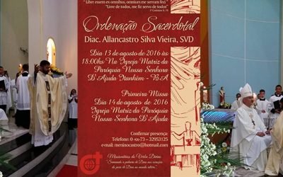 Allancastro Silva Vieira se ordena sacerdote