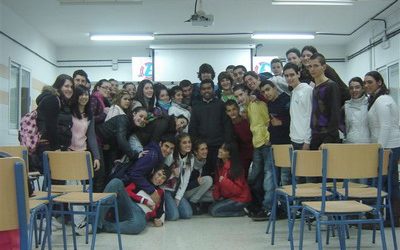 Unas horas con los jóvenes del instituto
