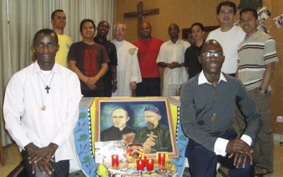 Renovación de votos religiosos de Kiangala y Vicente