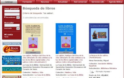 En nuestro Catálogo de Editorial Verbo Divino, en las manos de centenares, ¿miles? nuestras manos