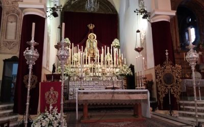 A las 13 horas, celebrando a San Lorenzo en El Escorial; en Villarrasa, listos en la parroquia SVD con la Novena de la Virgen de los Remedios, la Patrona