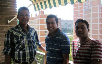 Con Domingo de Guzmán y Teresa de Ávila