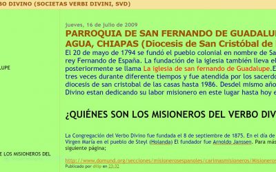 Terremoto en Chiapas: Presencia SVD y noticia en EL PAÍS