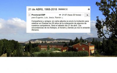 Los Jubilares nos invitan; también estarán sus familiares y amigos