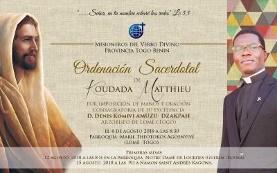 Koudada Matthieu, de la Ordenación en Lomé-Togo a Chicago-EEUU