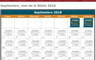 Septiembre, el mes de la Biblia… El mes de EVD
