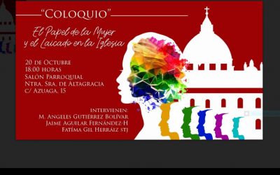 Coloquio para laicos, gran ocasión para que se conozcan todas nuestras amigas y amigos. Gracias, Jeeva