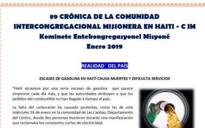 La última Crónica desde Haití, aunque las Crónicas y Haití seguirán